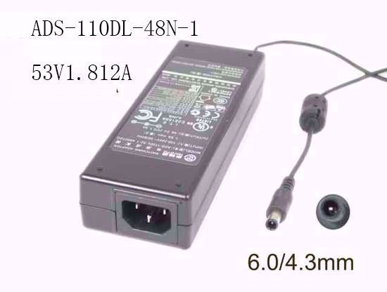 HOIOTO ADS-110DL-48N-1 AC Adapter 20V Above 53V 1.812A, Barrel 6.0/4.3mm With Pin, IE HOIOTO ADS-110DL-48N-1 AC Adapter 20V Above 53V 1.812A, Barrel 6.0/4.3mm With Pin, IE